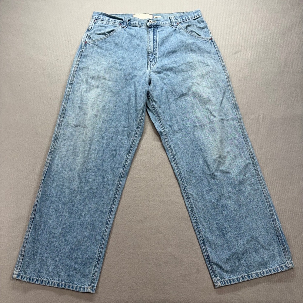 Levi's 652 Carpenter Jeans Mens 36x30 Light Blue‎ Loose Fit Wide Leg Y2K Vintage